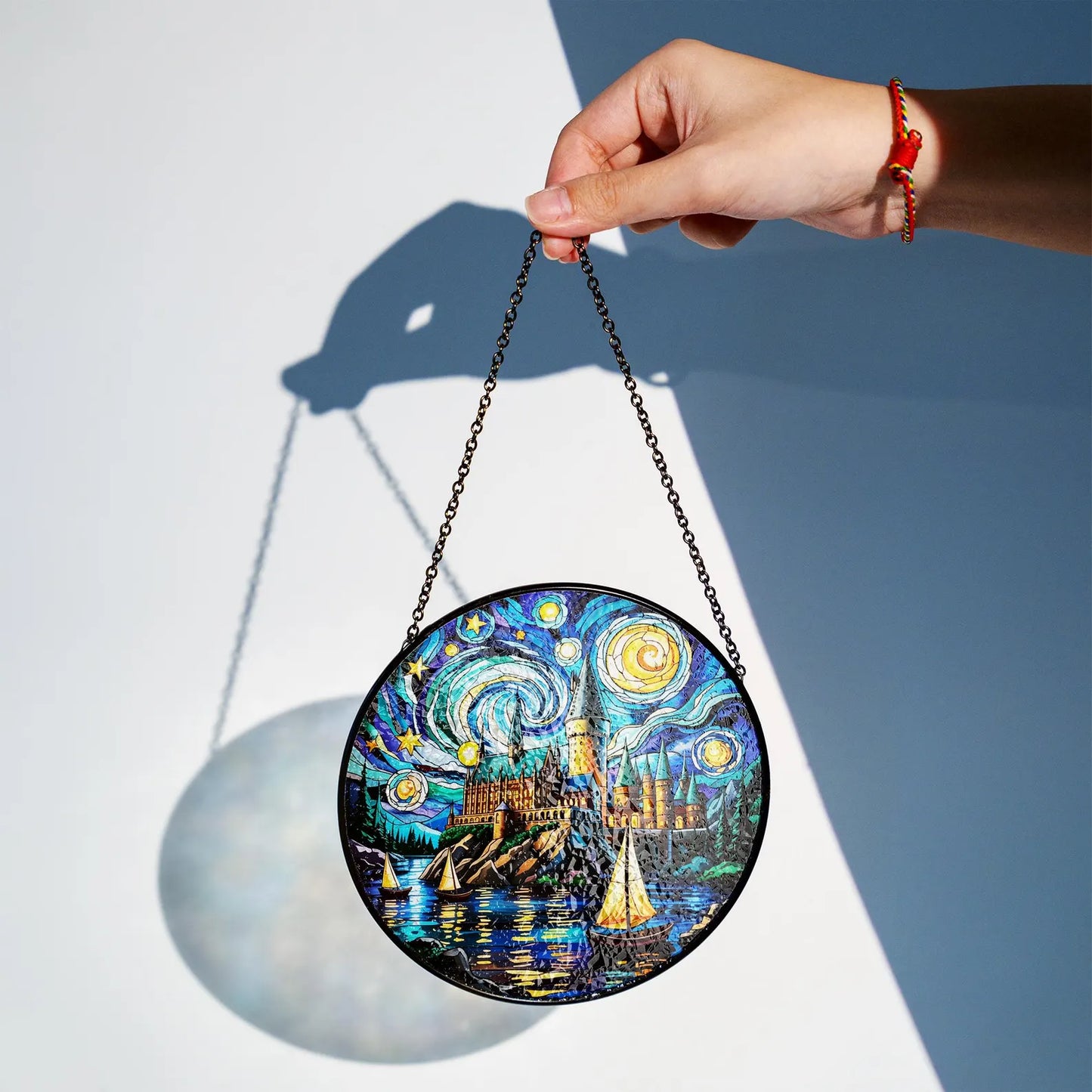 Wizard School Stained Glass Suncatcher