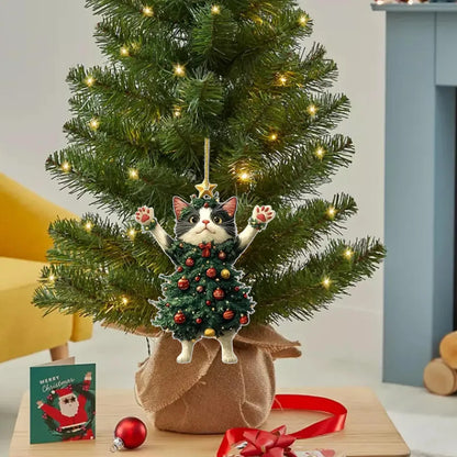 Cute Cat Christmas Ornament - Funny Holiday Pet Gift