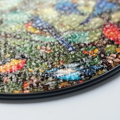 Colorful Bird Glass Suncatcher