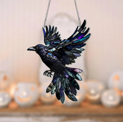 Raven Fly Gothic Acrylic Window