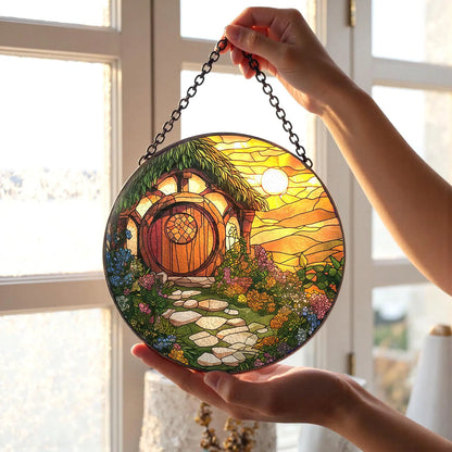 Fantasy The Shire Stained Glass Suncatcher