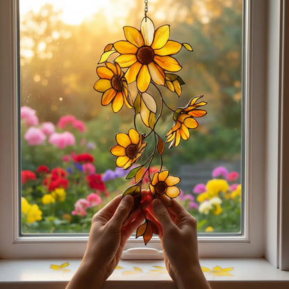 Beautiful Sunflower Window Hanging Suncatcher Acrylic