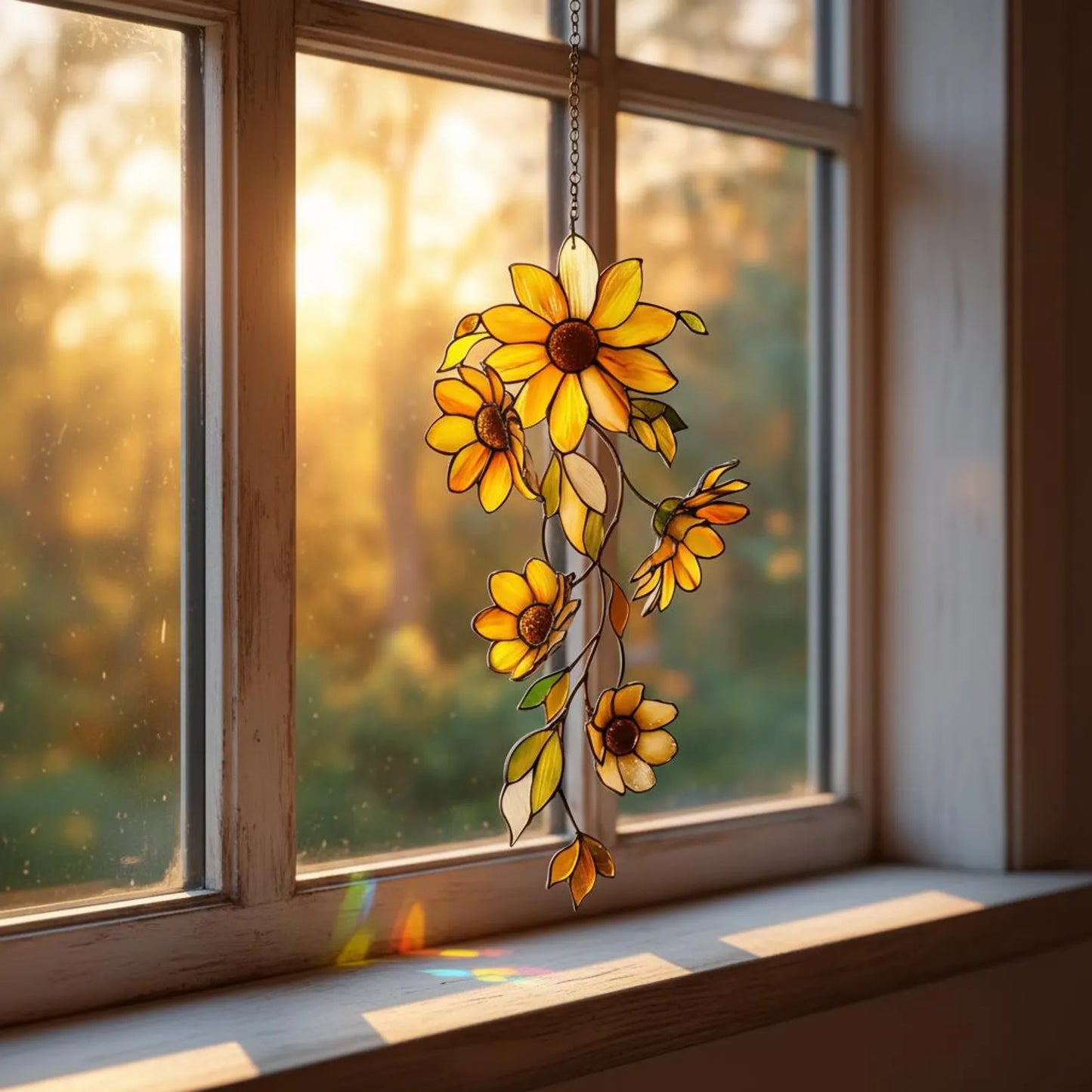 Beautiful Sunflower Window Hanging Suncatcher Acrylic