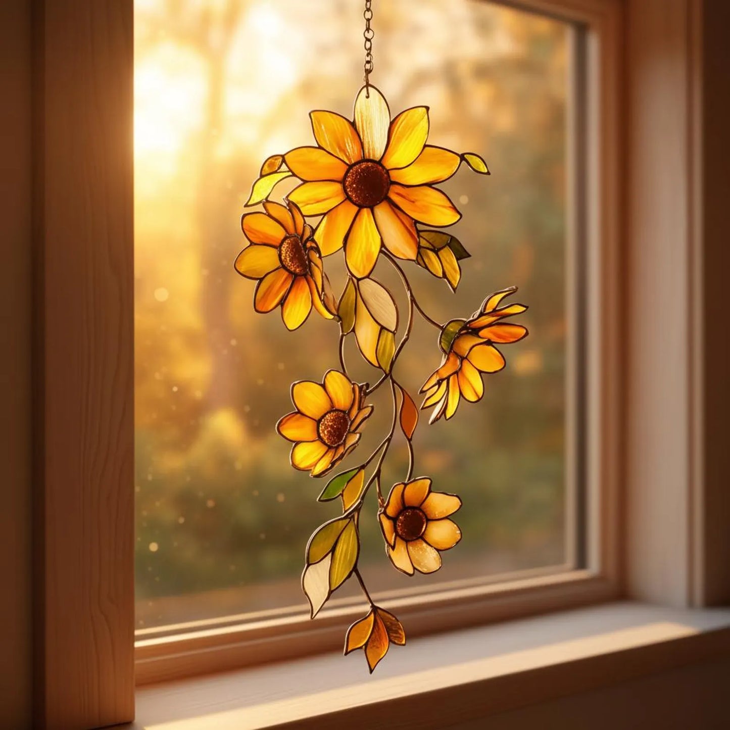 Beautiful Sunflower Window Hanging Suncatcher Acrylic