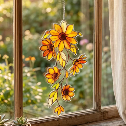 Beautiful Sunflower Window Hanging Suncatcher Acrylic