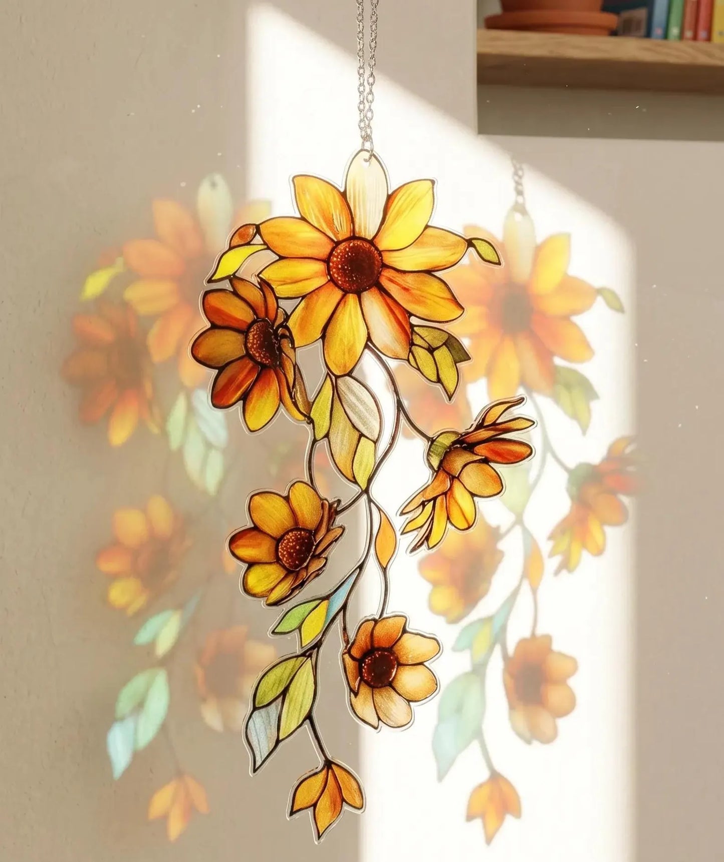Beautiful Sunflower Window Hanging Suncatcher Acrylic