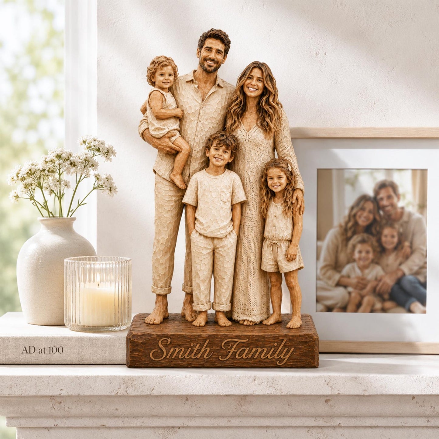 Personalized Family Wooden Block – Made From Any Photo