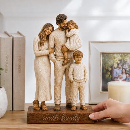 Personalized Family Wooden Block – Made From Any Photo