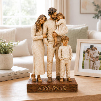 Personalized Family Wooden Block – Made From Any Photo