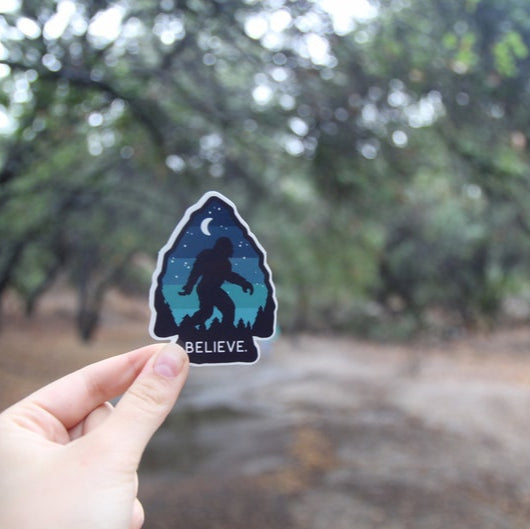 Bigfoot Believe Stickers