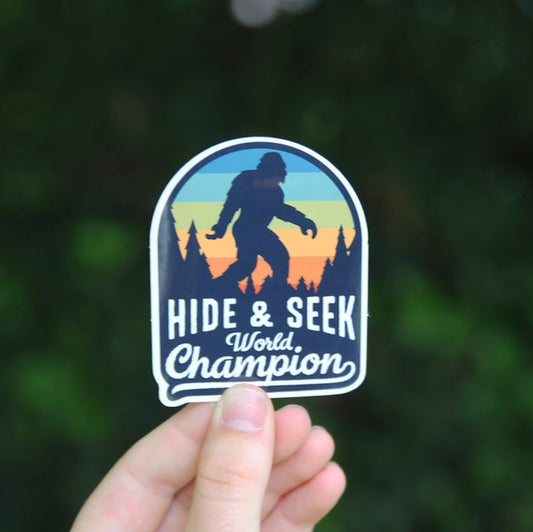 Bigfoot Hide & Seek Champion Stickers