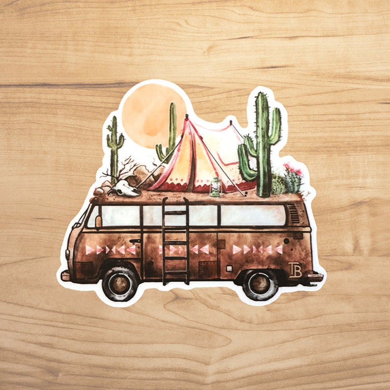 DESERT VAN Sticker