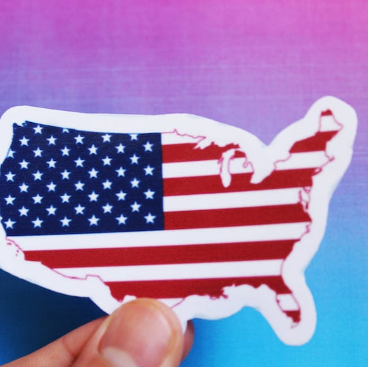 Usa Flag Sticker Country Stickers
