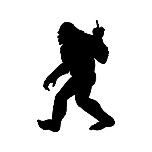 Bigfoot Middle Finger Sticker