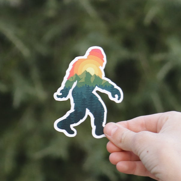 Colorful Bigfoot Adventure Stickers