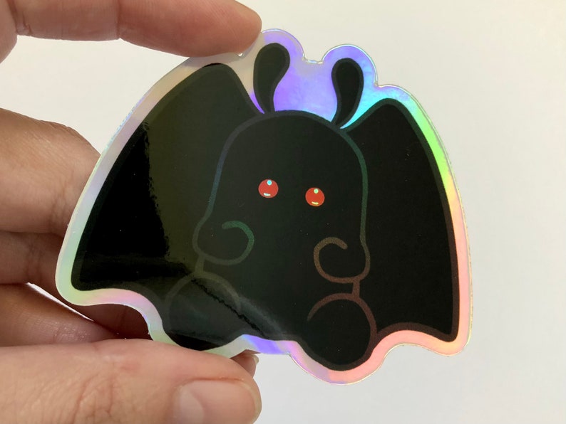 Mothman Holographic Sticker