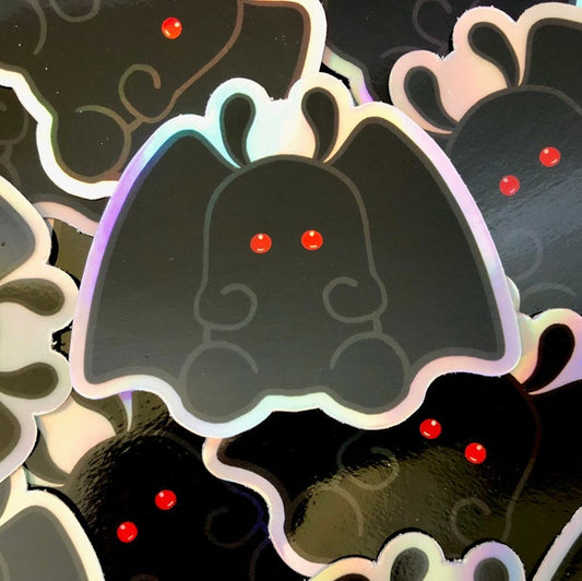 Mothman Holographic Sticker