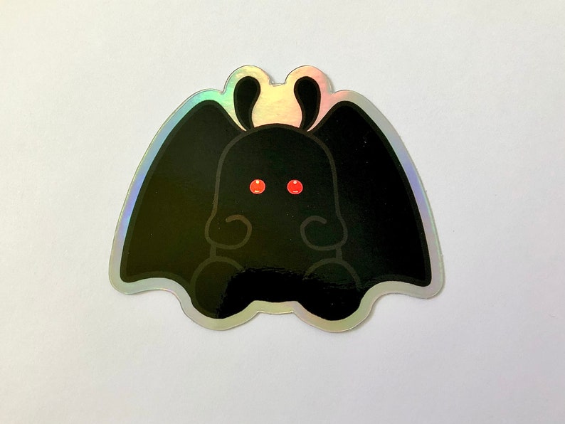 Mothman Holographic Sticker