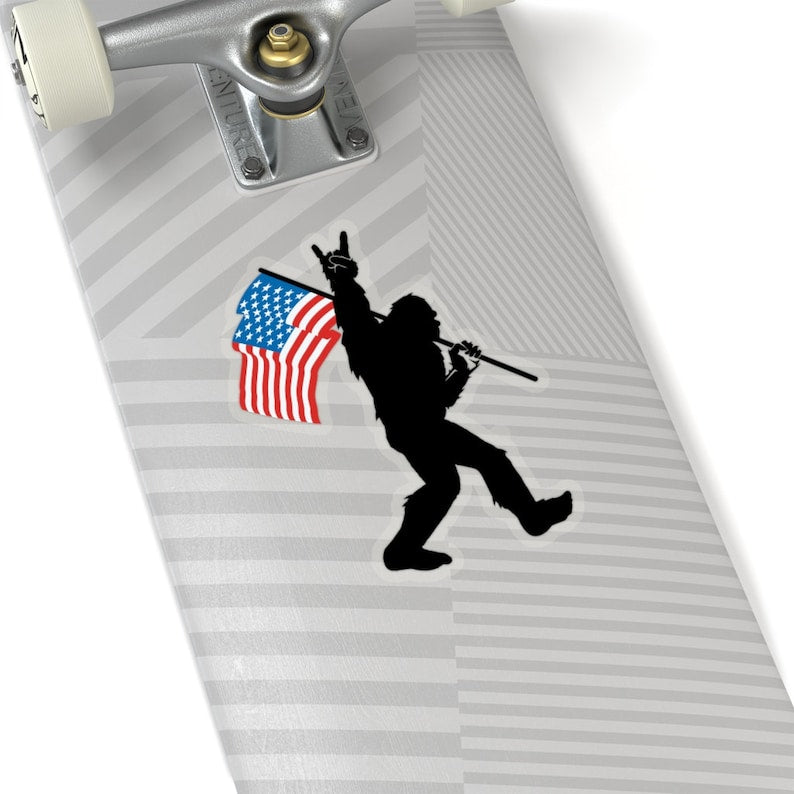 Bigfoot USA American Flag Stickers