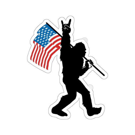 Bigfoot USA American Flag Stickers