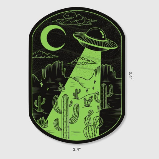 UFO Holographic Sticker