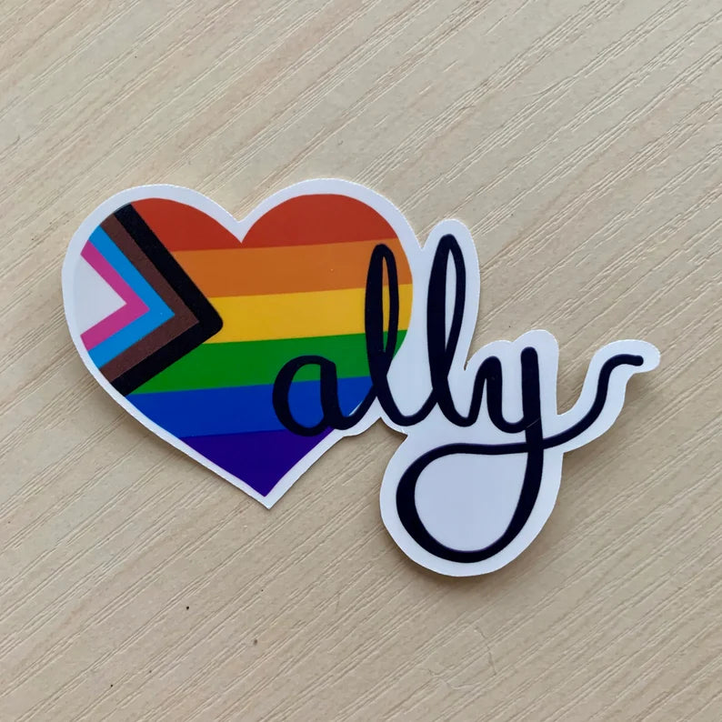 LGBTQ+ Ally Heart Sticker