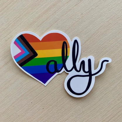 LGBTQ+ Ally Heart Sticker