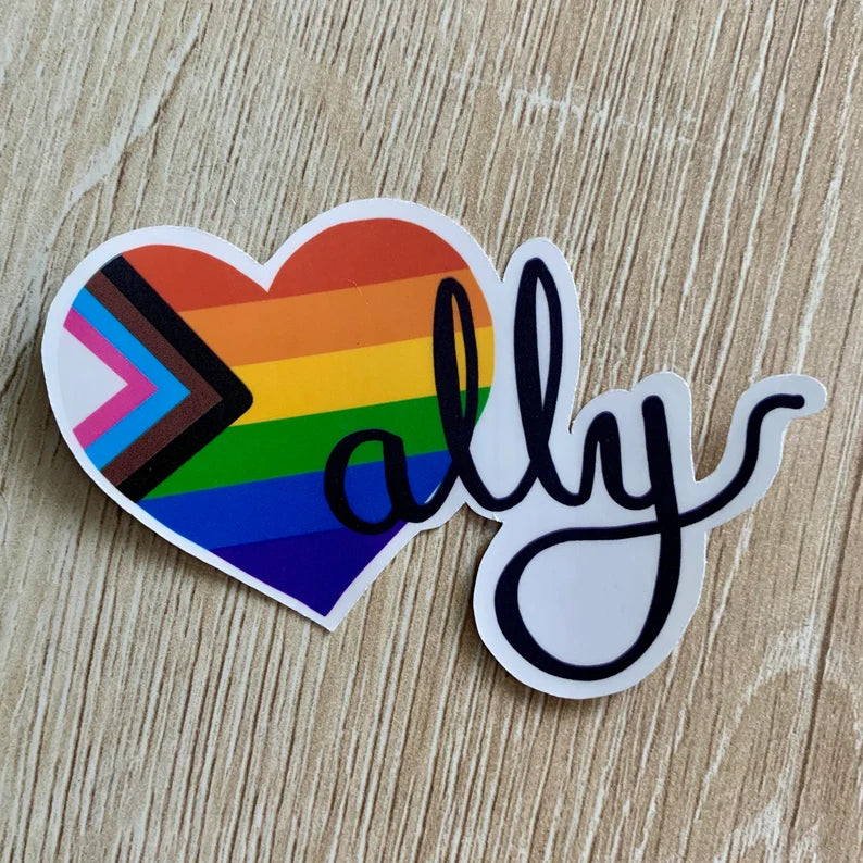 LGBTQ+ Ally Heart Sticker