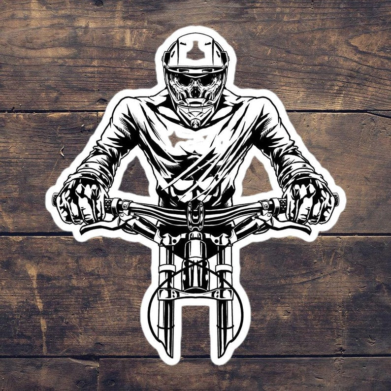 Live Free Rider Mountain Bike Sticker