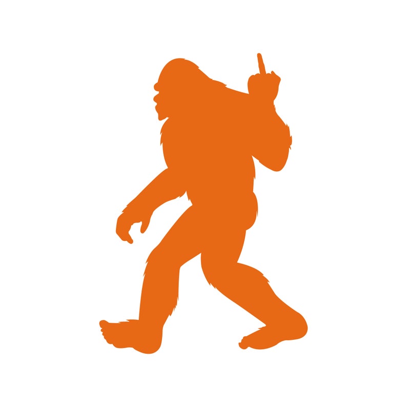 Bigfoot Middle Finger Sticker