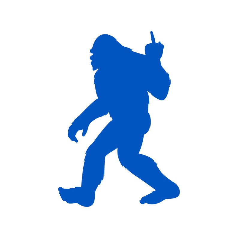 Bigfoot Middle Finger Sticker