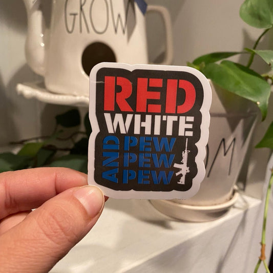 Red White And Blue Sticker