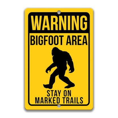 Bigfoot Sign, Cryptozoology, Cryptid Gift Metal Sign
