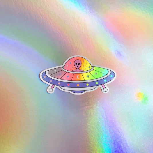 Flying Saucer Sticker