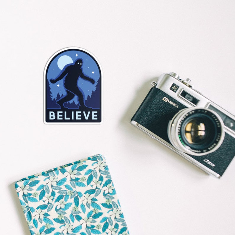Bigfoot Believe - Waterproof Vinyl Stickers