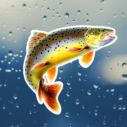 Brown Trout Fish Sticker
