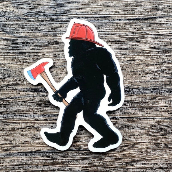 Bigfoot Firefighter Stickers