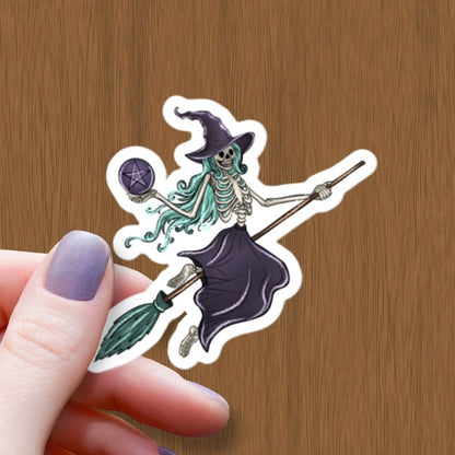 Witch Skeleton Sticker