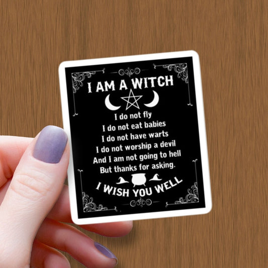 I Am A Witch Sticker