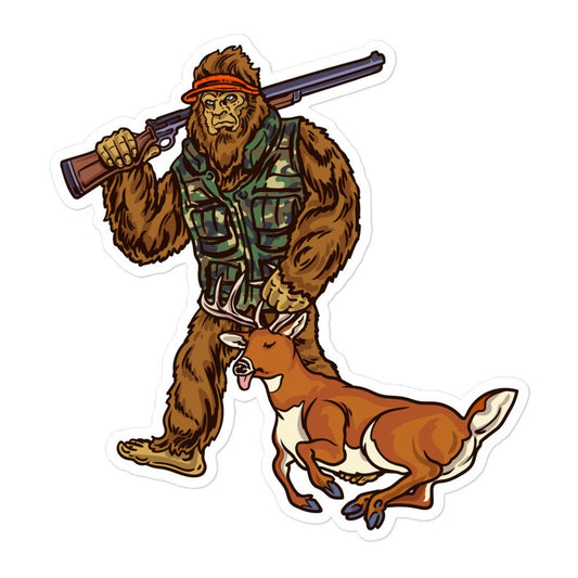 Bigfoot Hunting Sticker