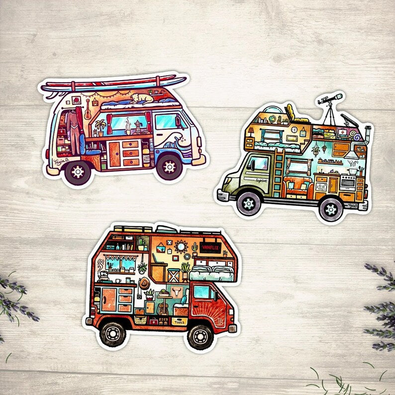 BOHO VAN Sticker