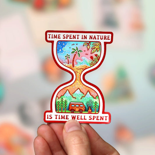 Time Spent In Nature Sticker