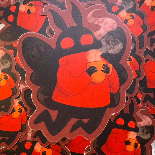 Cozy Mothman Sticker