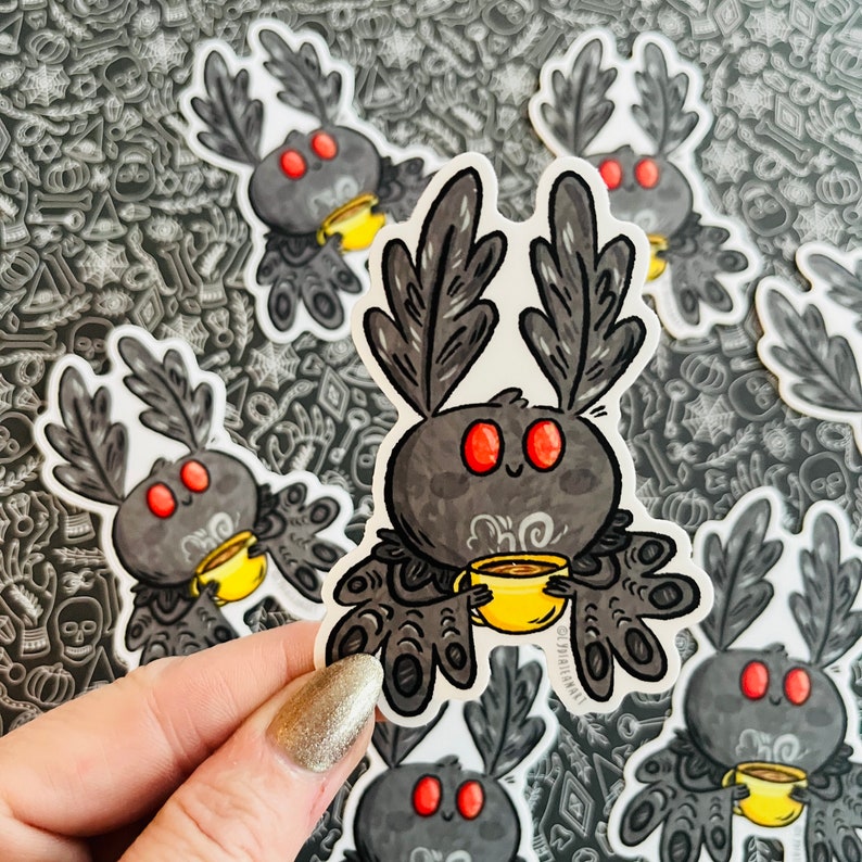 Mothman Coffee Sticker