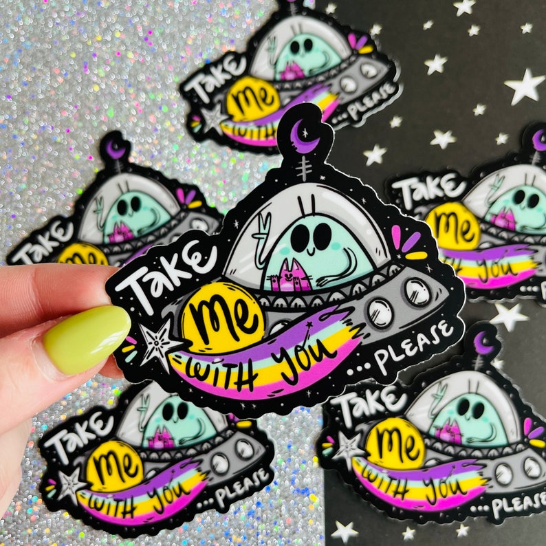 UFO Believer Vinyl Sticker