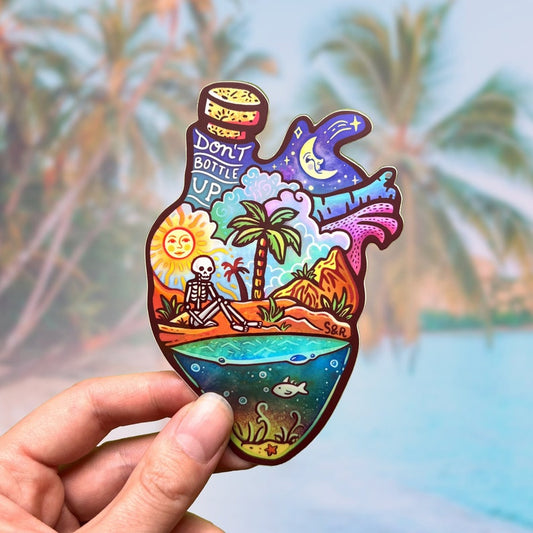 DON'T BOTTLE UP Sticker