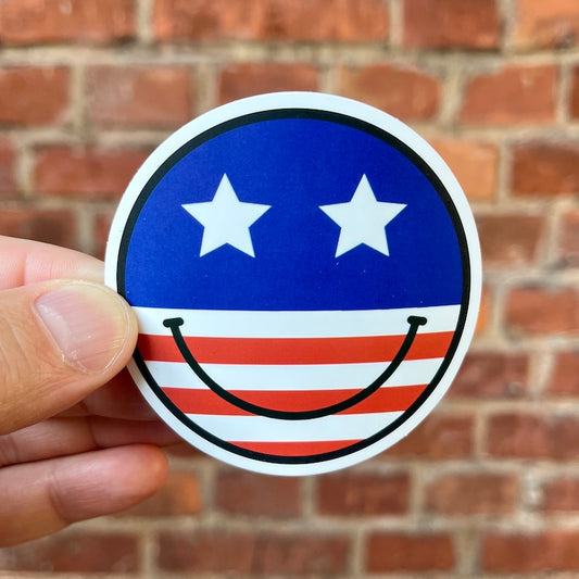Sticker America USA Smile