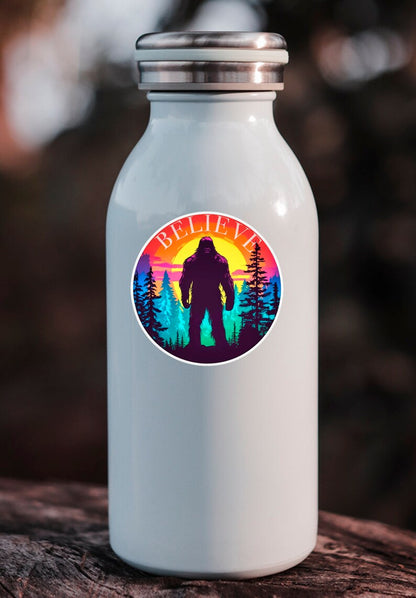 Bigfoot Believe Waterproof Stickers