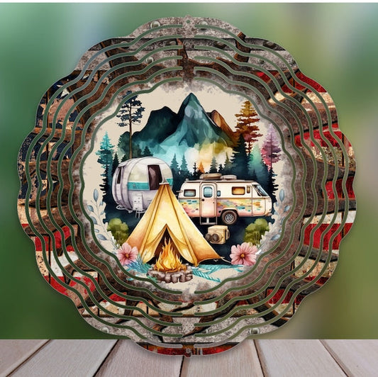 Happy Camper Wind Spinner