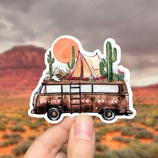 DESERT VAN Sticker